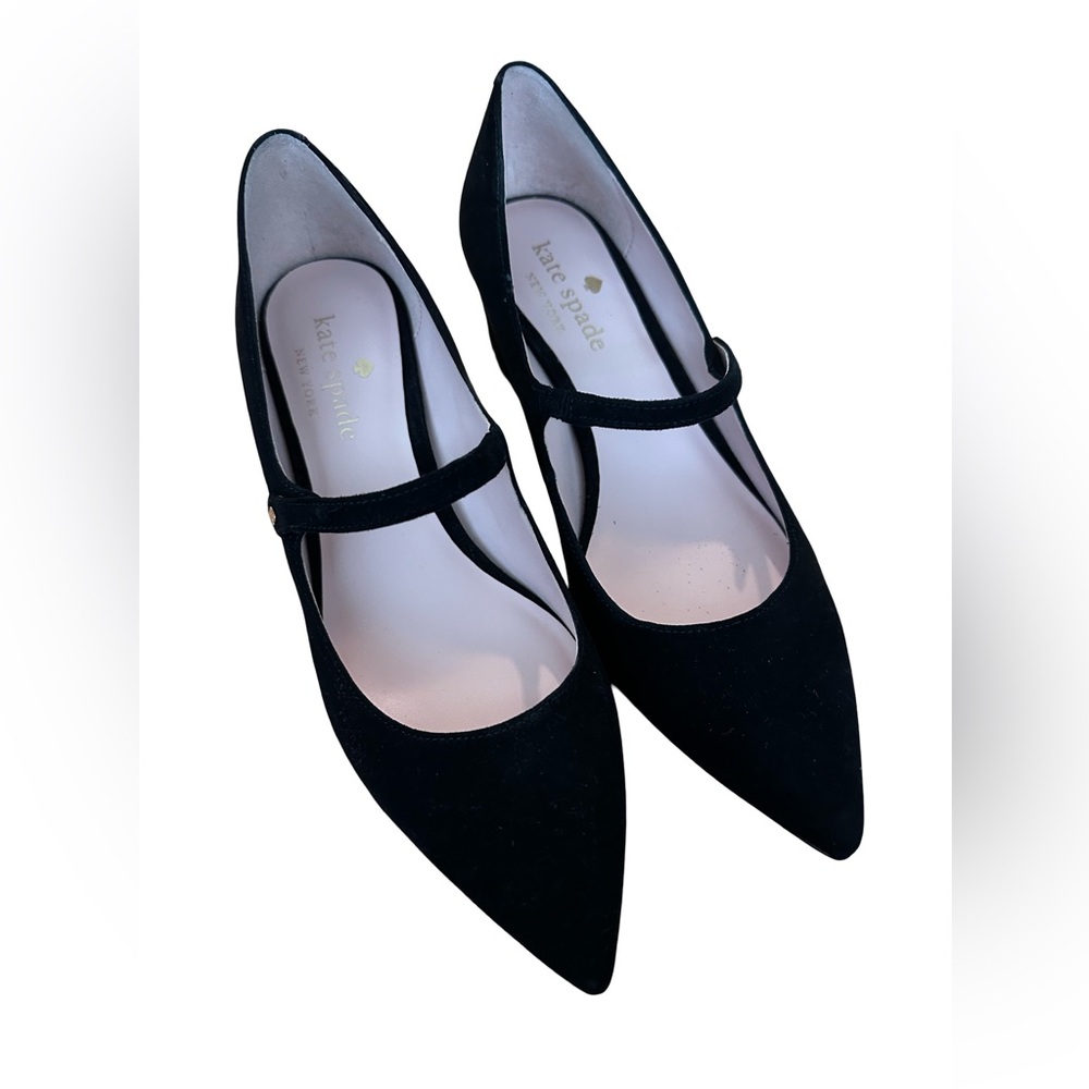 Kate Spade Black Suede Malia Shoes